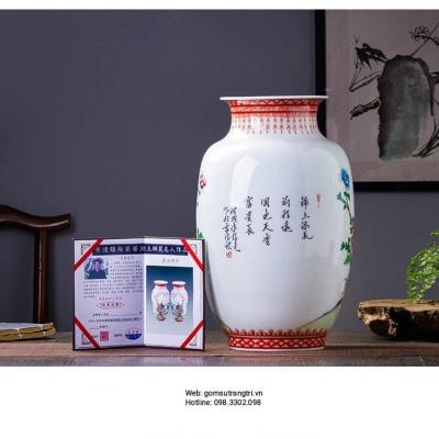 BÌNH VẼ TAY HỌA TIẾT PHƯỢNG HOÀNG
